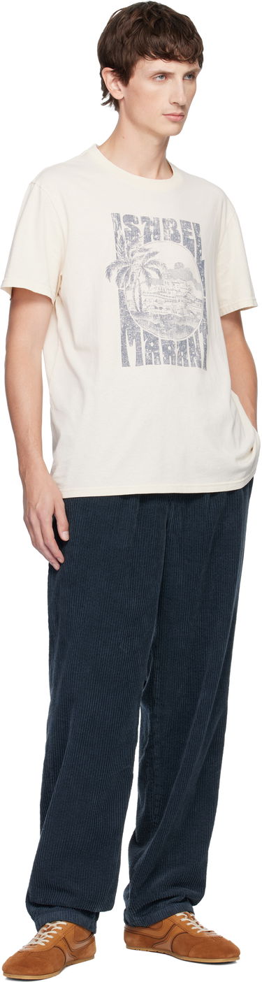 Тениска ISABEL MARANT Isabel Marant Honore Graphic Print T-Shirt Бежово | 25ATS0052HB-C3N09H, 3