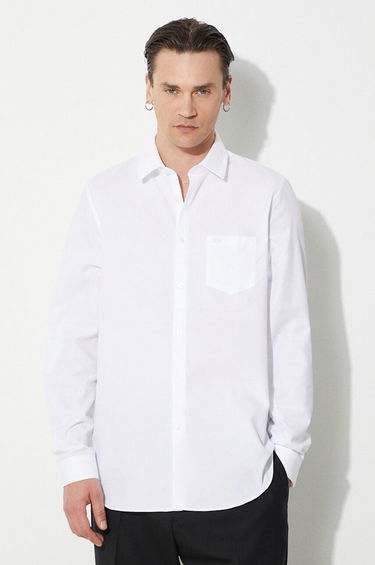 Риза Lacoste Lacoste Regular Fit Shirt with Classic Collar Бяло | CH8522, 0
