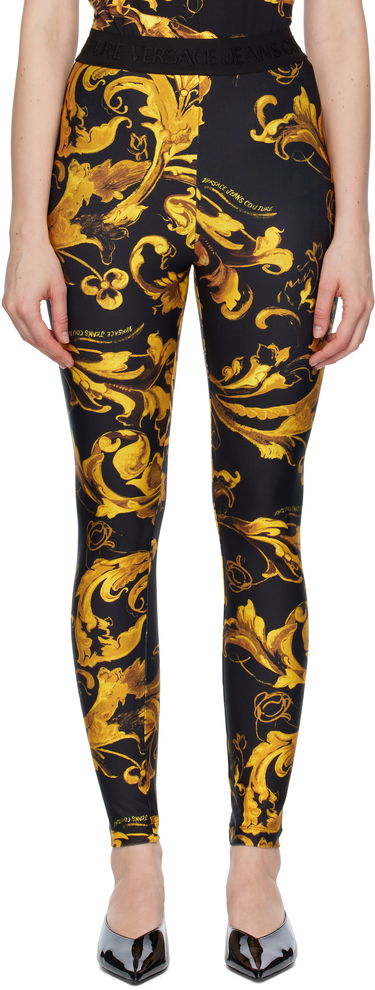 Клинове Versace Versace Jeans Couture Barocco Lycra Leggings Черно | E79HAC101_EJS501, 0
