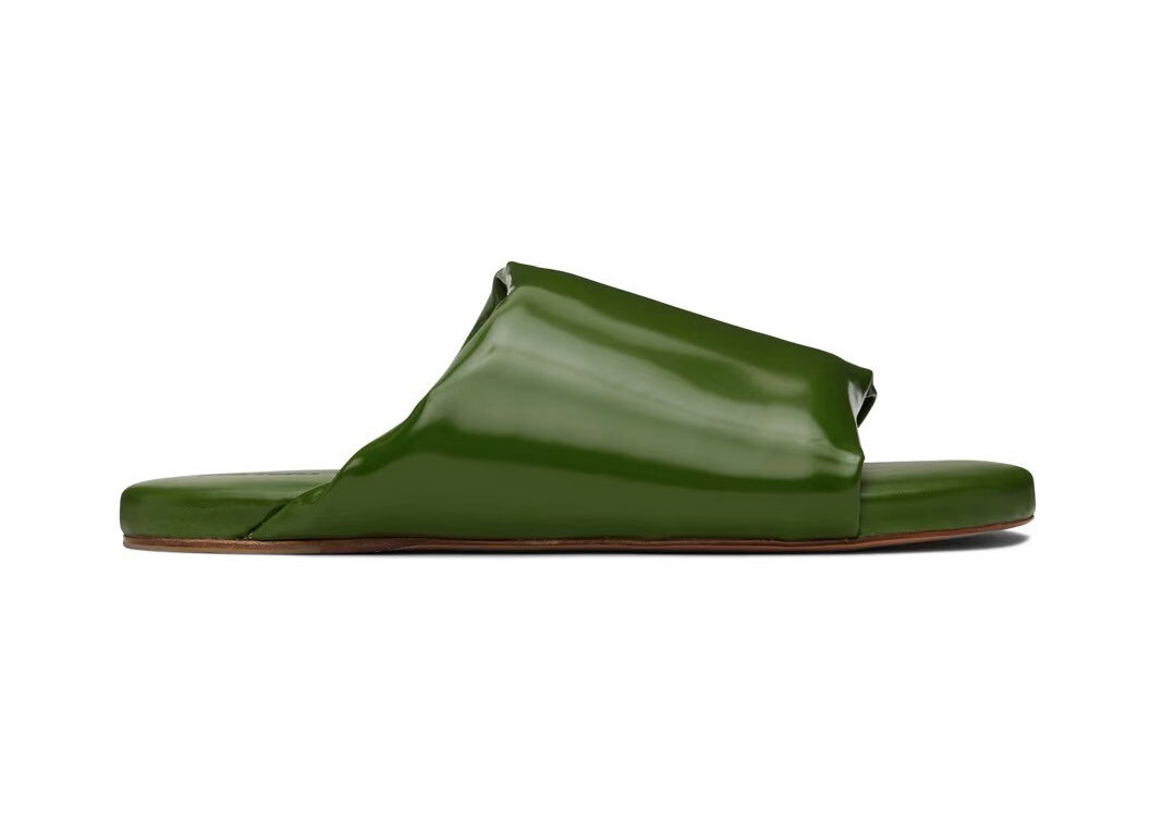 Кецове и обувки Bottega Veneta Cushion Slides Jalapeno W Зелено | 729892 V2LR0 3653, 0