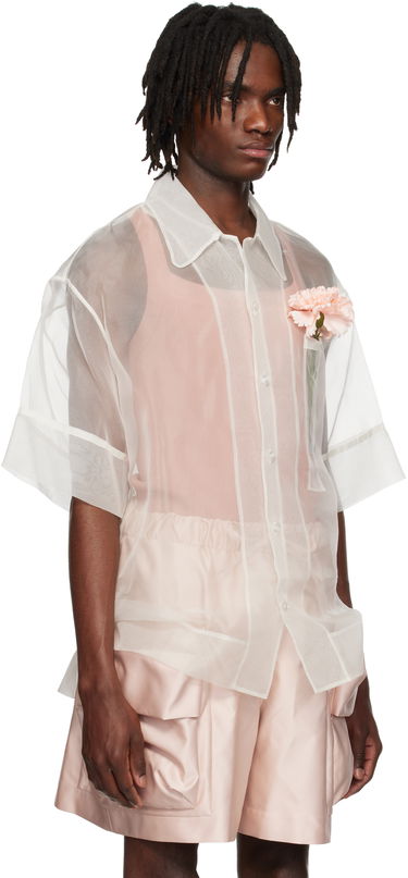 Риза Simone Rocha Simone Rocha Carnation Pocket Boxy Shirt Черно | 5332 0360, 4