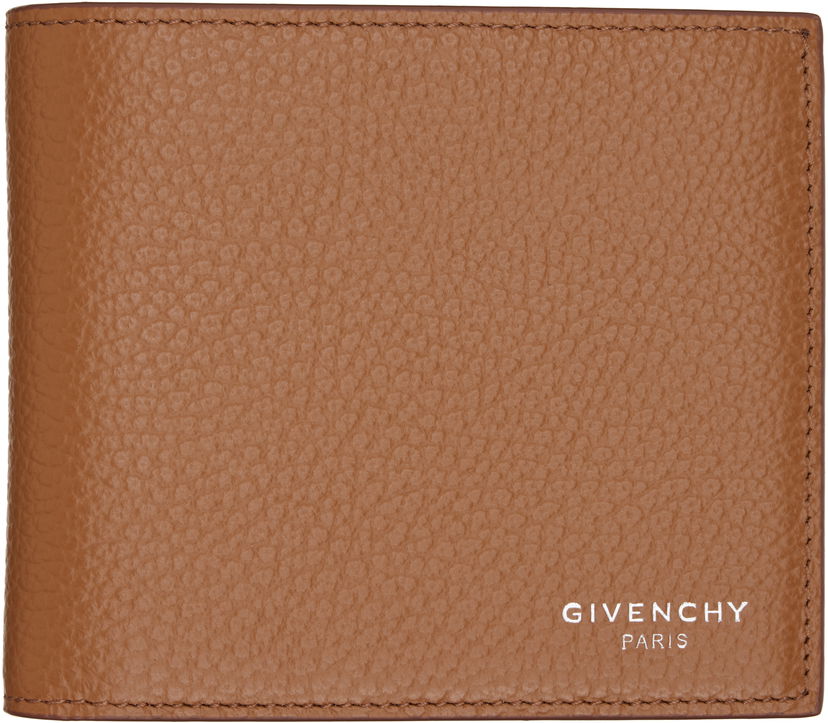Портфейл Givenchy Givenchy Grained Leather Wallet Кафяво | BK60FRK21M231