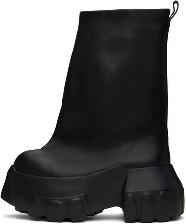 Облекло Rick Owens Rick Owens Hollywood Flared Mega Tractor Boots Черно | RU01E5864 LOO, 2