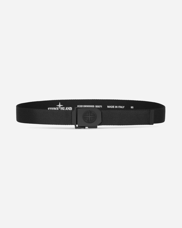 Nylon Webbing Belt with Logo Buckle