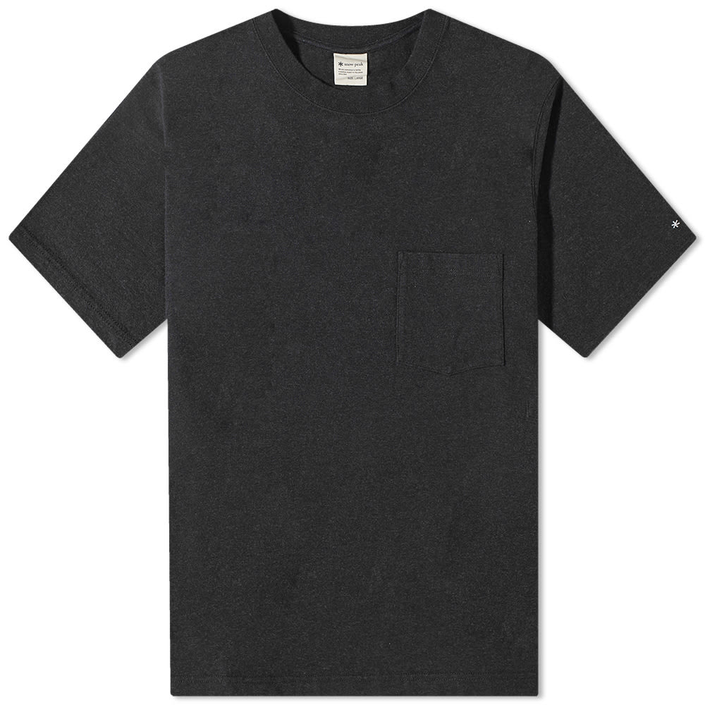 Тениска Snow Peak Recycled Cotton Heavy Tee Черно | TS-22SU401-BK, 0