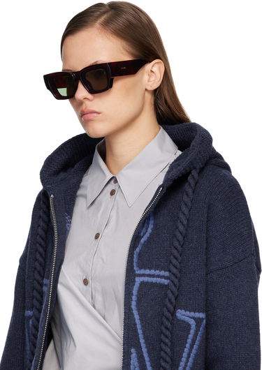 Слънчеви очила Loewe Paula's Ibiza Goggle Rectangle Sunglasses Кафяво | LW40172UW5652N 192337236150, 3