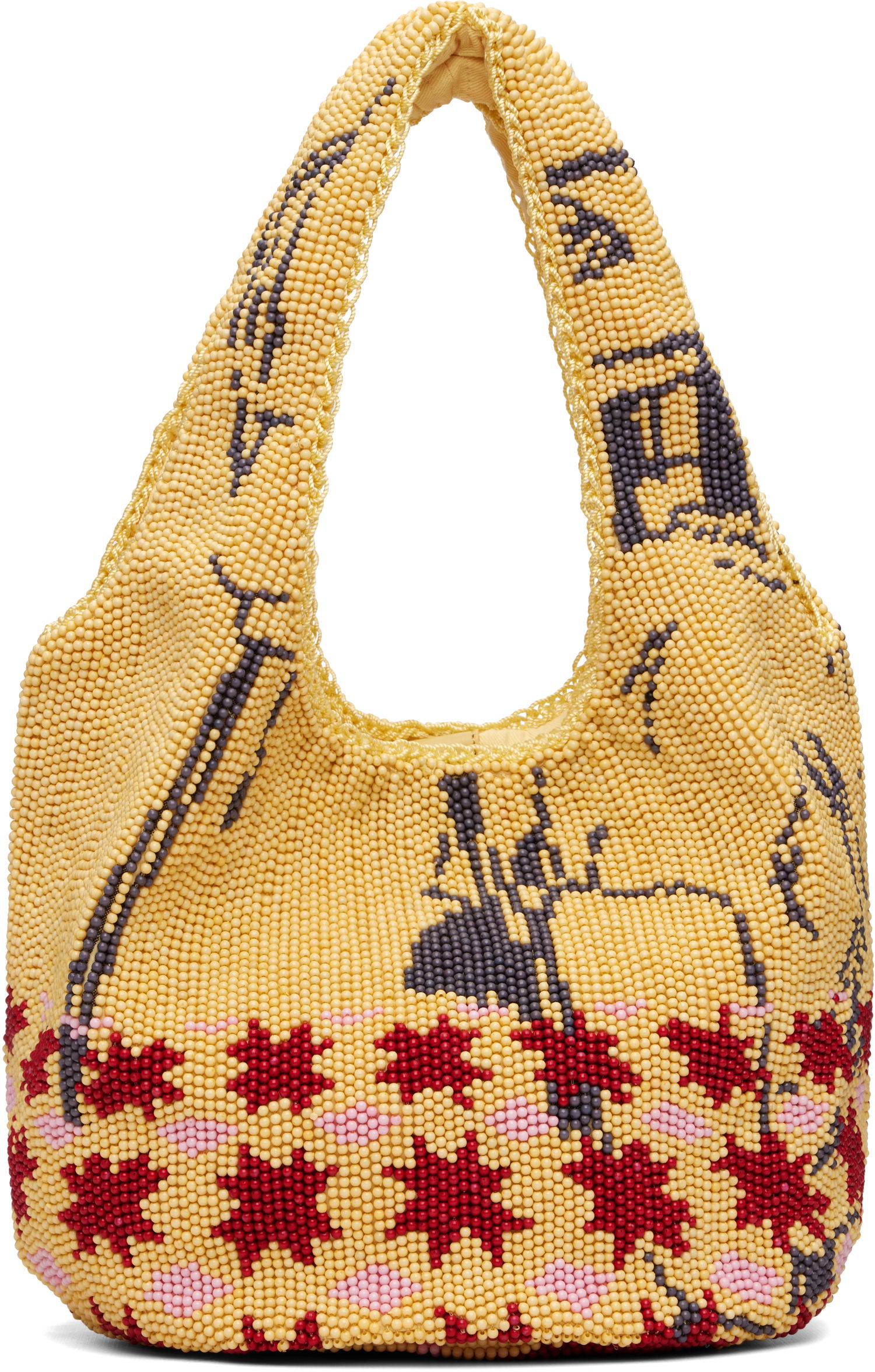 Голяма пазарска чанта JW Anderson JW Anderson Mini Patterned Beaded Shopper Tote Многоцветен | HB0744-FA0471, 0