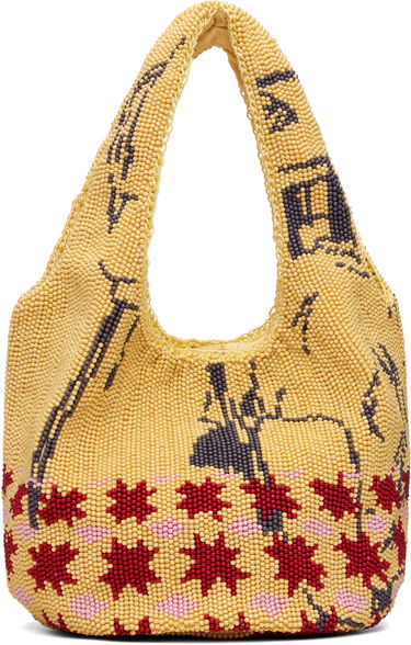 Голяма пазарска чанта JW Anderson JW Anderson Mini Patterned Beaded Shopper Tote Многоцветен | HB0744-FA0471, 0