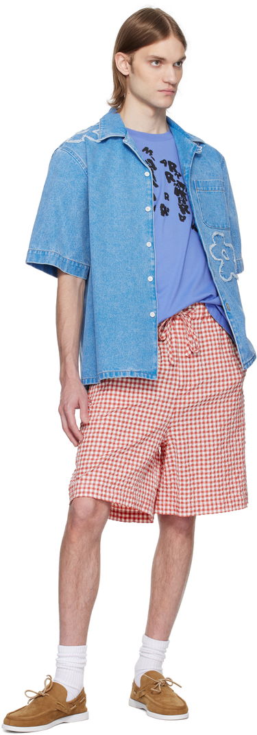 Риза Marni Marni Bowling Denim Shirt Синьо | CUJU0017QS USCX34, 3