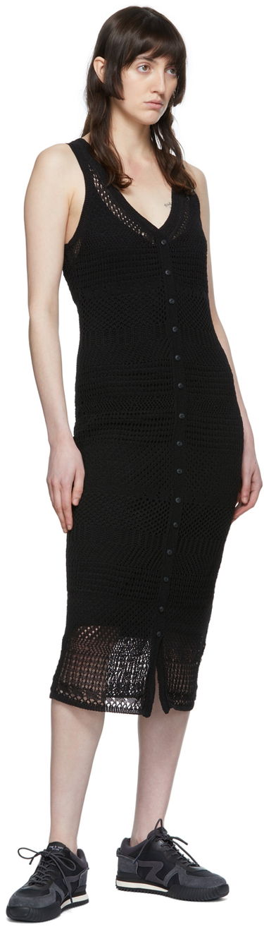 Pокля rag & bone Rag & Bone Knit Midi Dress Черно | WAS22P0135213, 3