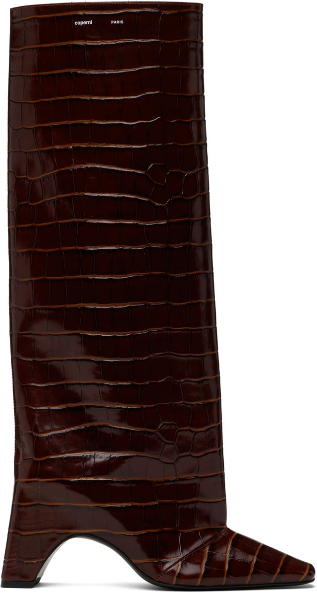 Coperni Croco Bridge Tall Boots