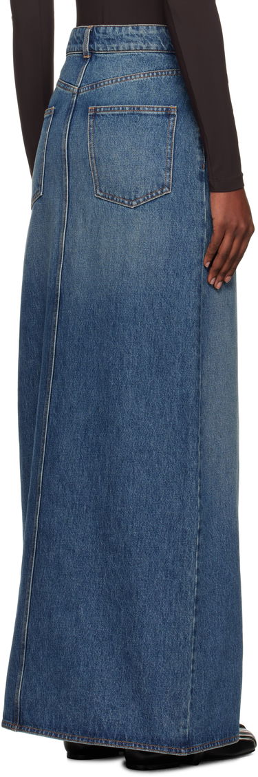 Пола Coperni Coperni Garter Belt Denim Maxi Skirt Синьо | COPJ101F2014, 2
