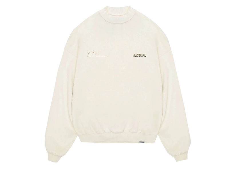 Пуловер Represent Clo Represent Patron Of The Club Sweater Cream Бяло | M04260-94