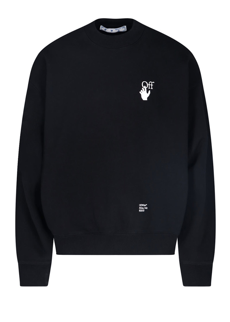 Суитчър Off-White Caravaggio Saint Jerome Writing Arrows Sweatshirt Black Черно | OMBA054F21FLE0111001, 0