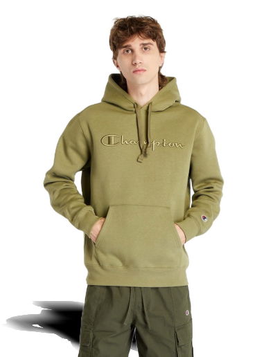 Суитчър Champion Hooded Sweatshirt Khaki Зелено | 219061 CHA GS554