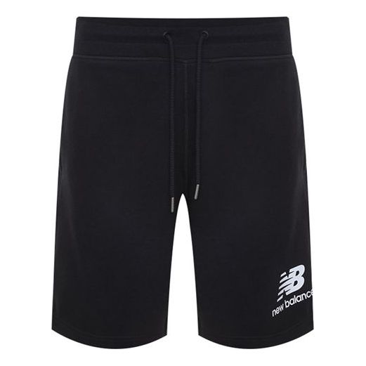 Къси панталони New Balance Essentials Stacked Logo Shorts Черно | AMS03558-BK