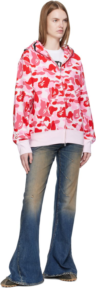 Суитчър BAPE A Bathing Ape ABC Camo Shark Full Zip Hoodie Розово | 001ZPL302003L, 3