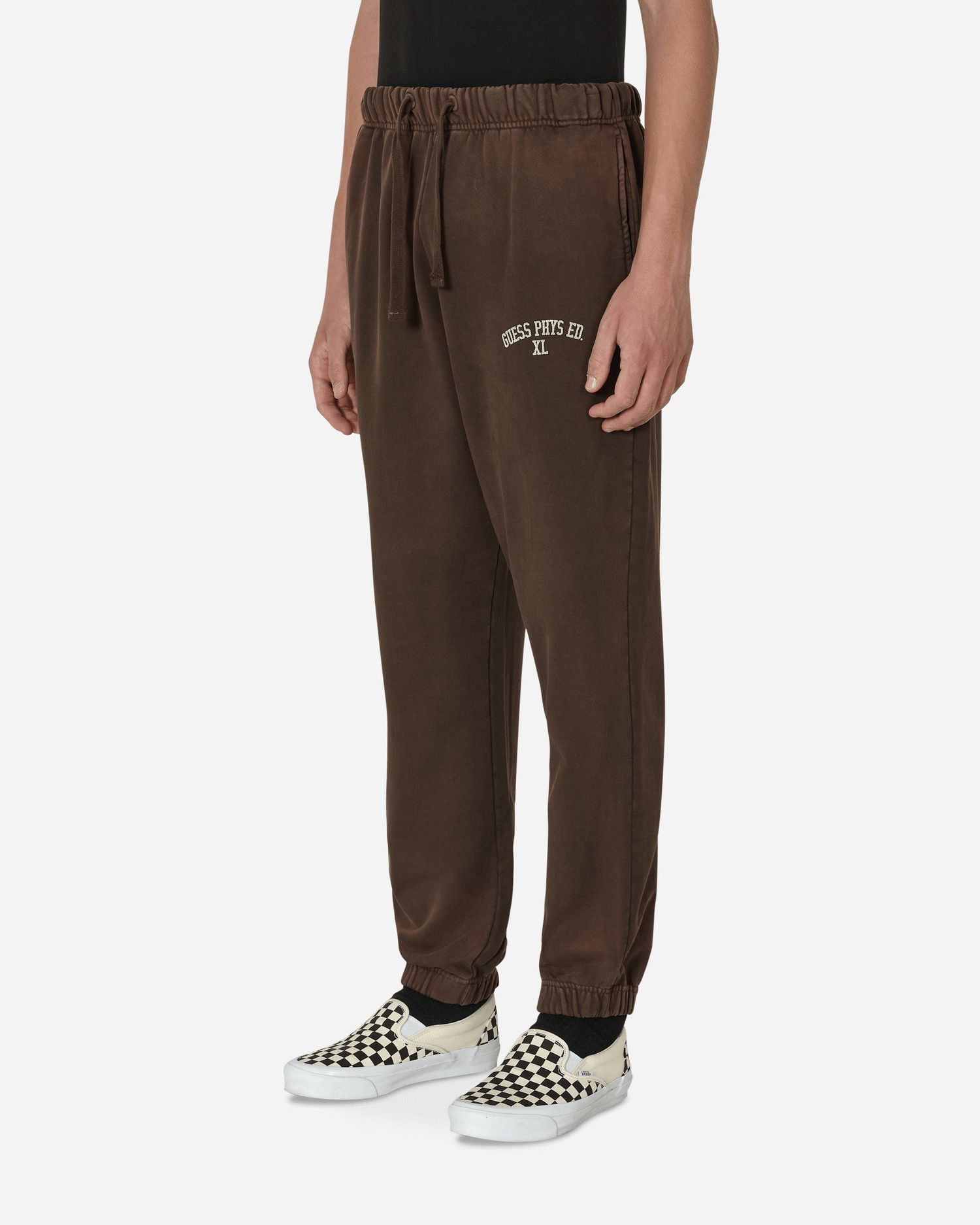 Спортни панталони GUESS Washed Terry Sweatpants Кафяво | M2BQ10KBB40 G1CG, 1