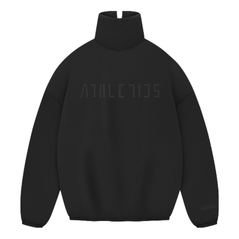 Суитчър adidas Originals Fear of God Athletics Suede Fleece Mock Neck Черно | IY0940, 0