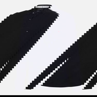 Поло тениска Tommy Hilfiger Tommy Hilfiger 1985 Cotton-Blend Polo Shirt Тъмно синьо | MW0MW20183DW5, 2