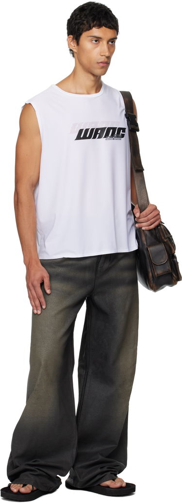 Дънки Alexander Wang Alexander Wang Faux Leather Relaxed Fit Jeans Черно | 6DC3254807, 3