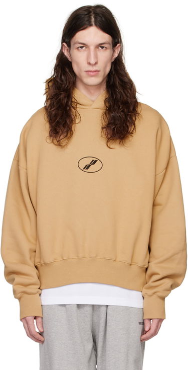 Суитчър We11done Center Basic Hoodie Бежово | WD-TH3-22-850-U-BG, 0