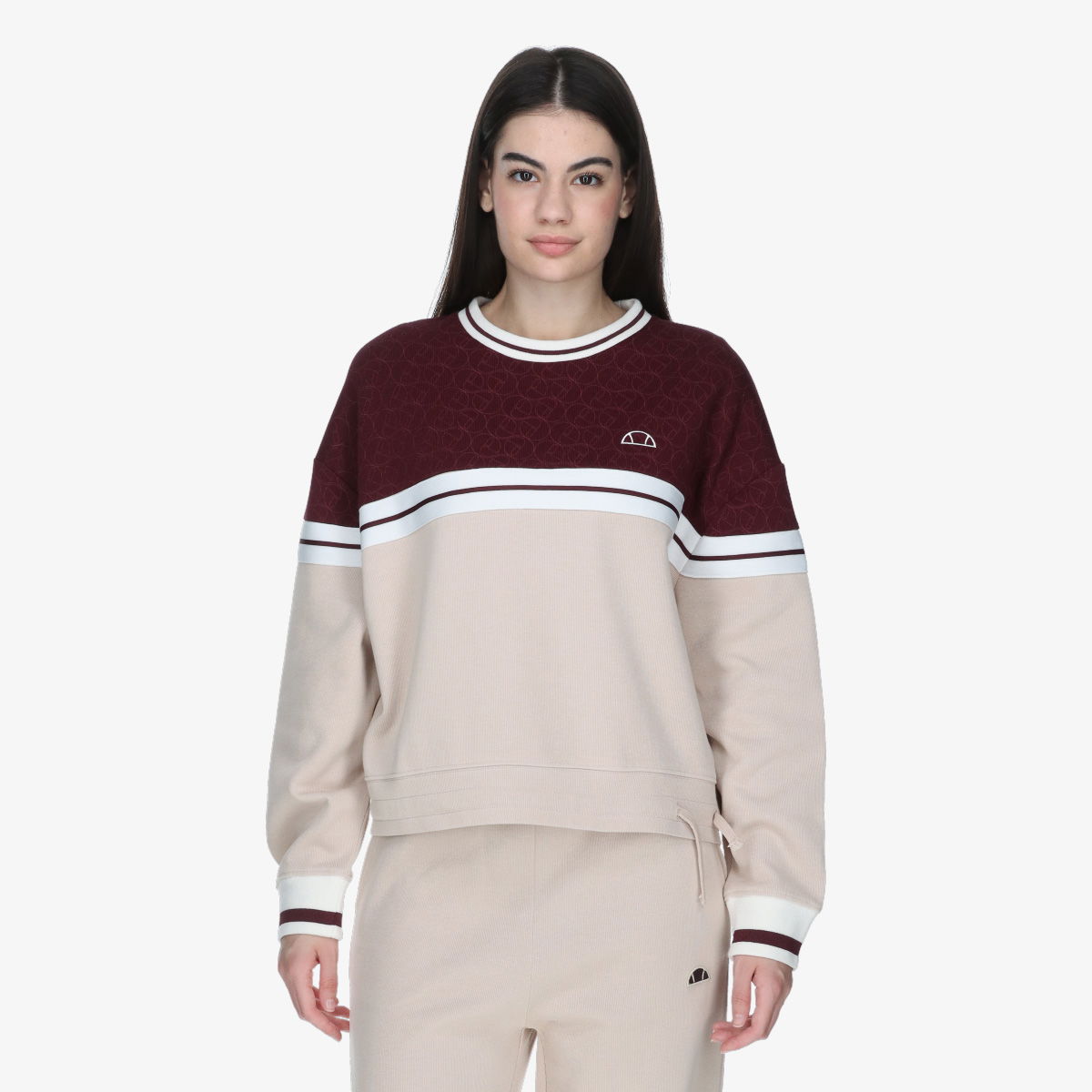 Суитчър Ellesse ELLESSE Women's Crewneck Sweatshirt Бежово | ELA253F631-56, 1