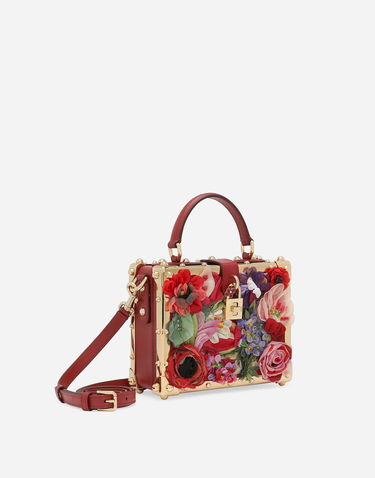 Дамска чанта Dolce & Gabbana Floral Embroidered Handbag Червено | BB5970AR1058U989, 2