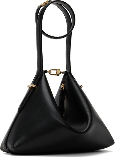 Дамска чанта TOTEME TOTEME Bevel Leather Wristlet Clutch Черно | 253-WAL0090-LE0025, 2