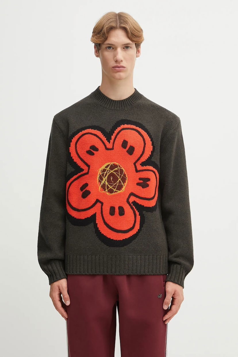 Пуловер KENZO Kenzo RWS Futura Knit Jumper Зелено | FF65PU7413CK