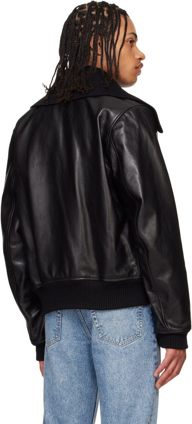 Яке бомбър OUR LEGACY Our Legacy Pharos Leather Bomber Jacket Черно | M2259MM, 2