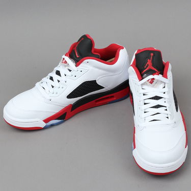 Кецове и обувки Jordan Air Jordan 5 Low ''Fire Red'' 2016 Бяло | 819171-101, 2