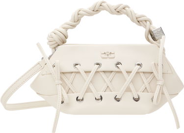 Дамска чанта GANNI GANNI Mini Lace-Up Bou Bag Бяло | A6847, 0
