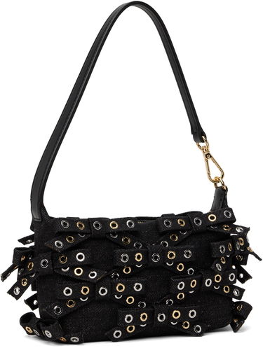 Дамска чанта GANNI GANNI Denim Butterfly Pouch Bow Bag Черно | A6625, 2