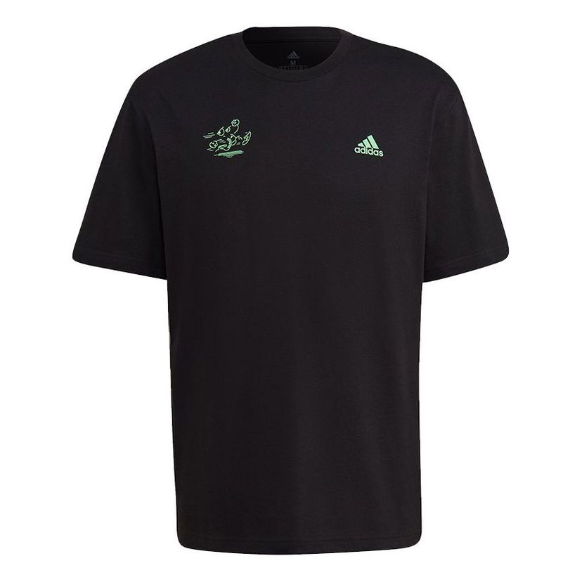 Тениска adidas Originals Sig Gfx 1 Casual Breathable Print T-Shirt Черно | GV1348