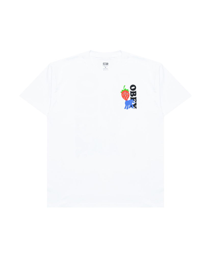 Тениска OBEY Obey Strawberry Graphic T-Shirt Бяло | 165264054-WHT