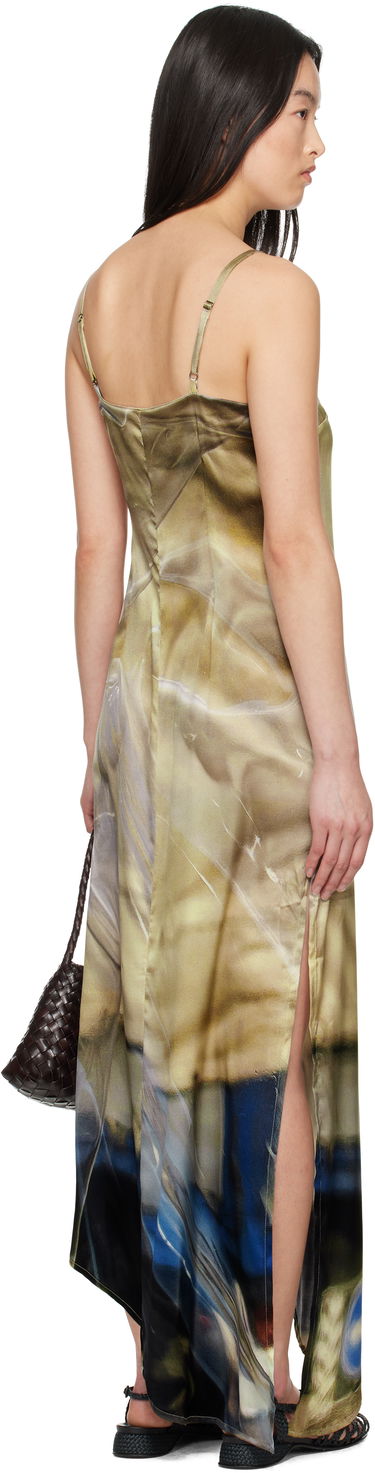 Pокля Serapis Serapis Draped Tarp Silk Maxi Dress Многоцветен | SS25_SD_3, 2