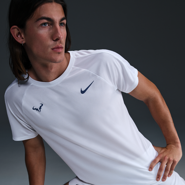 Тениска Nike Dri-FIT Rafa Challenger Short Sleeve Tennis T-Shirt Бяло | DV2887-101, 2
