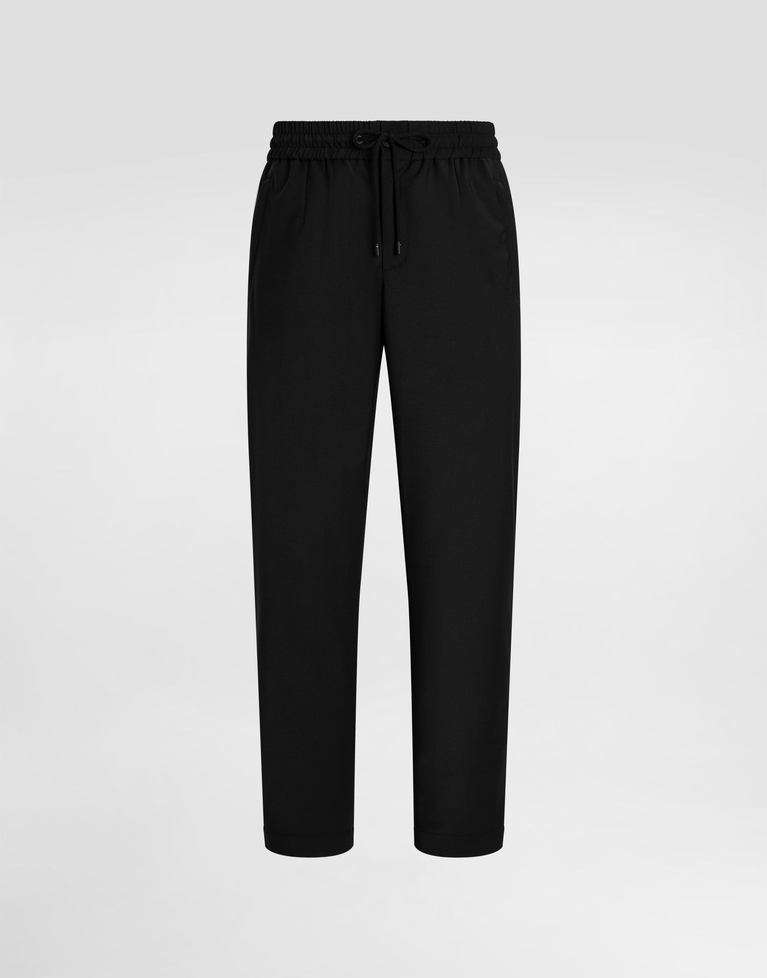 Панталони Dolce & Gabbana Dolce & Gabbana Structured Wool Canvas Trousers Черно | GP14UTFURK8N0000, 0