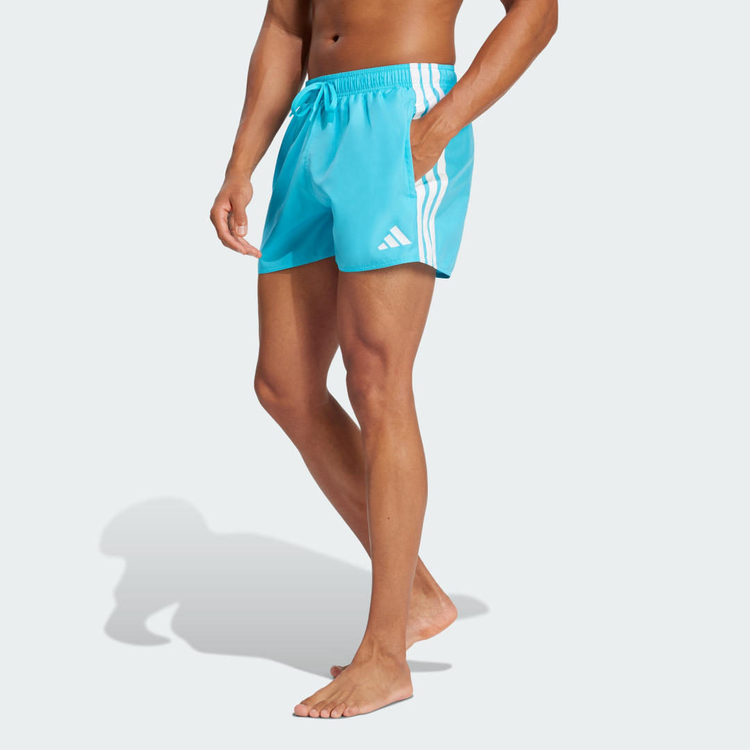 Бански adidas Performance 3-Stripes Swim Trunks 3-Inch Синьо | JL5571, 0
