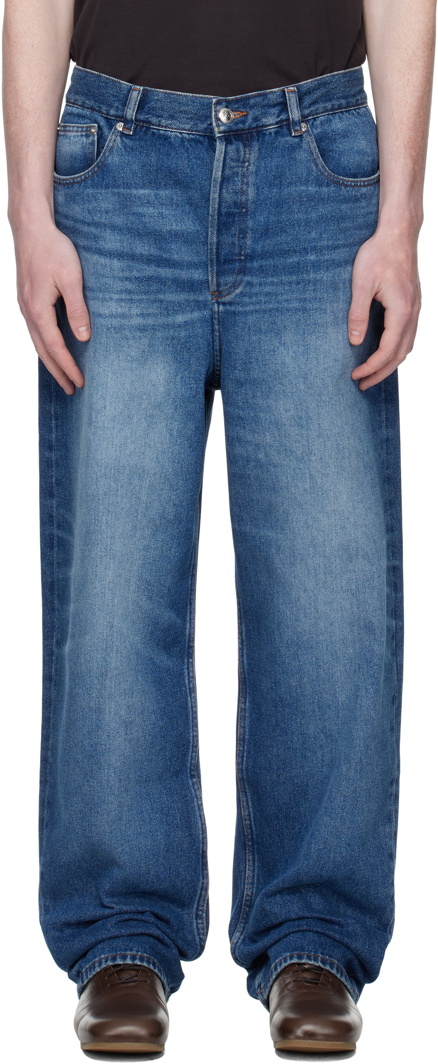 Дънки A.P.C. A.P.C. Solal Loose Fit Jeans Синьо | COHAD-M09238, 0