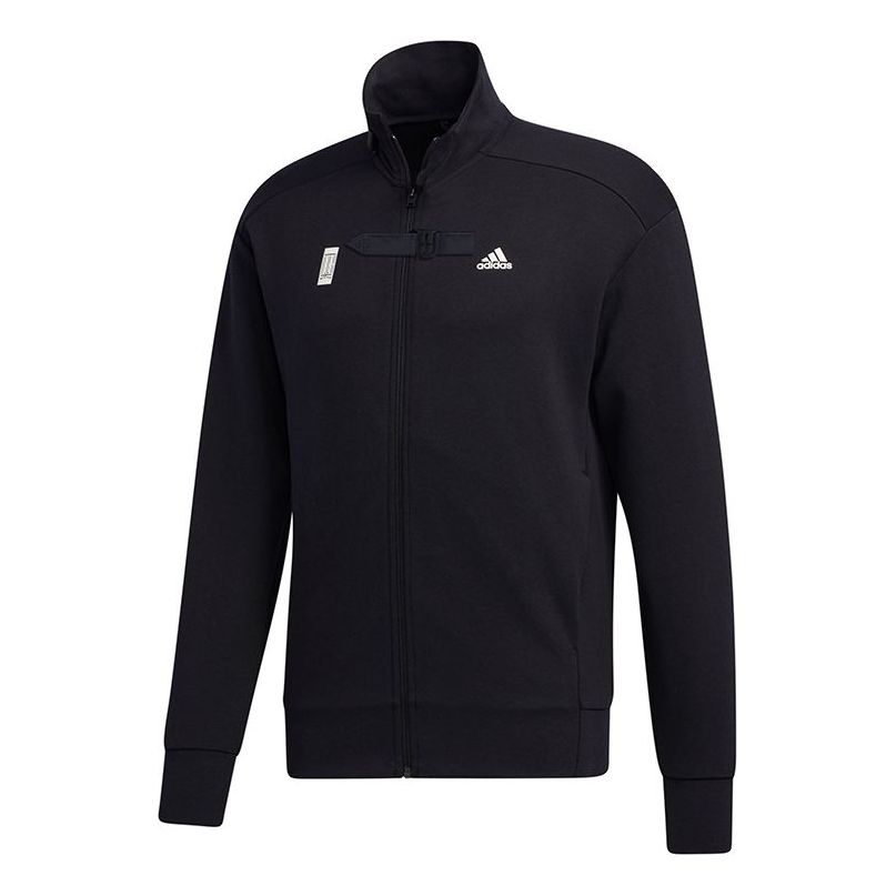 Суитчър adidas Originals Stand Collar Casual Sports Jacket Черно | GM4455