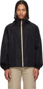 Checker-Tape Nylon Hooded Jacket