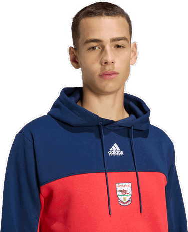 Суитчър adidas Performance Arsenal 92-94 Colorblock Hoodie with Pouch Pocket Многоцветен | KE3910, 3