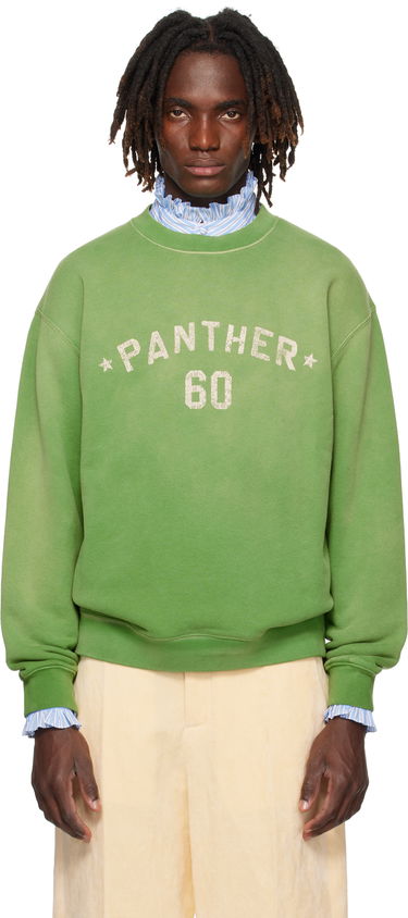 Суитчър Valentino Valentino 'Chez Valentino' Print Cotton Sweatshirt Зелено | 7V3MF29NAYH, 0