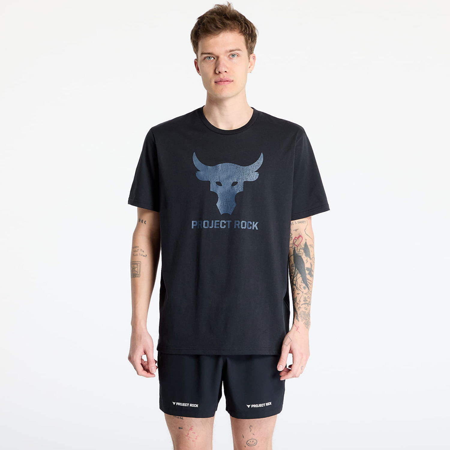 Тениска Under Armour Project Rock Brahma Bull Short Sleeve T-Shirt Черно | 1383191-001, 0