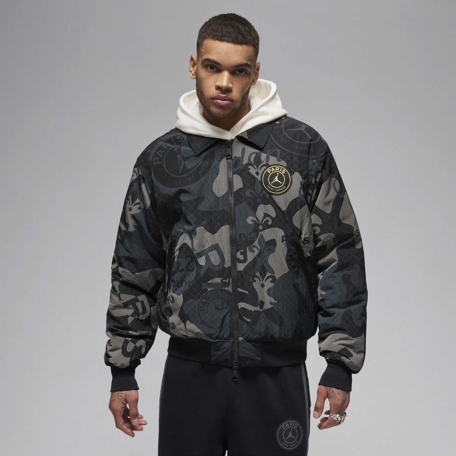Яке бомбър Nike Paris Saint-Germain Jacket Черно | FN5320-010, 0