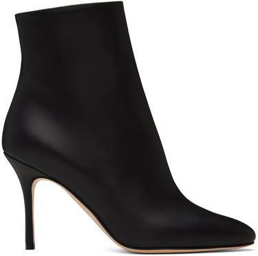 Грижа за обувките Manolo Blahnik Manolo Blahnik Insopo Leather Ankle Boots Черно | 319-1187, 0