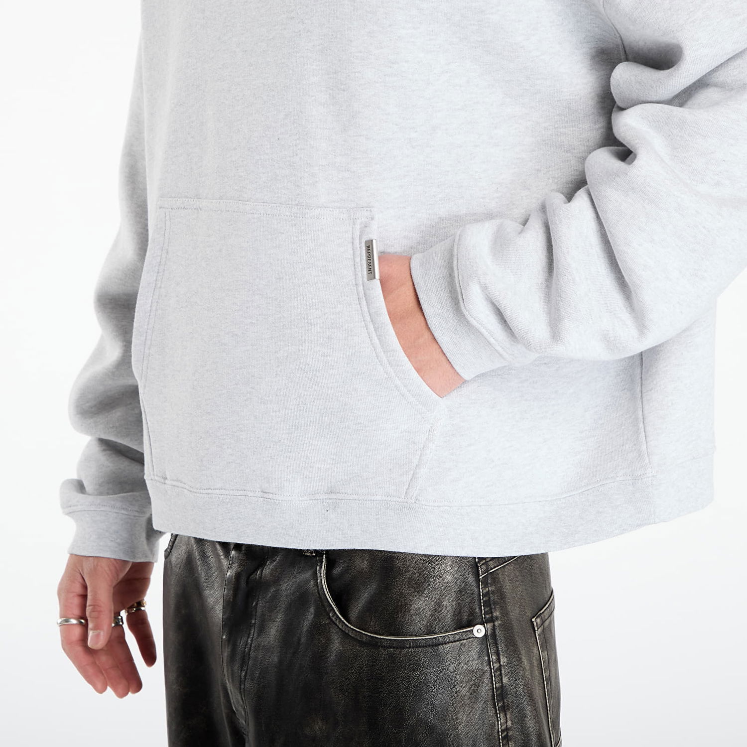Суитчър Represent Clo Initial Boxy Oversized Hoodie Сиво | INM413-508, 1