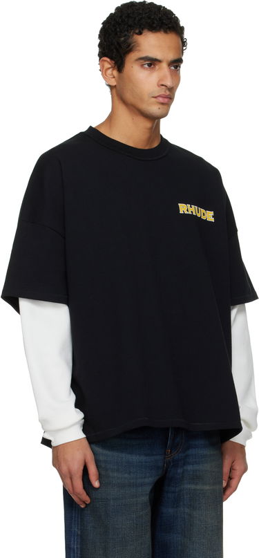 Тениска Rhude 'Rhude' Steel Double-Layered T-shirt Черно | RHPF25TT19012, 1